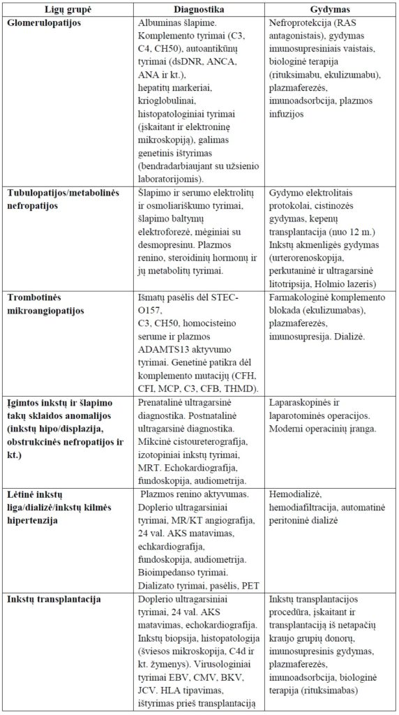 inkstų hipertenzijos diagnostika ir gydymas)